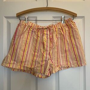 Vintage Y2K Cotton Striped Shorts